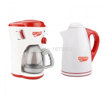Simulation pretend play set coffee machine amp; eggbeater maciheamp;juice machine amp;microwave oven amp;vocuum cleaner toys brinquedo nina