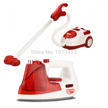 Simulation pretend play set coffee machine amp; eggbeater maciheamp;juice machine amp;microwave oven amp;vocuum cleaner toys brinquedo nina