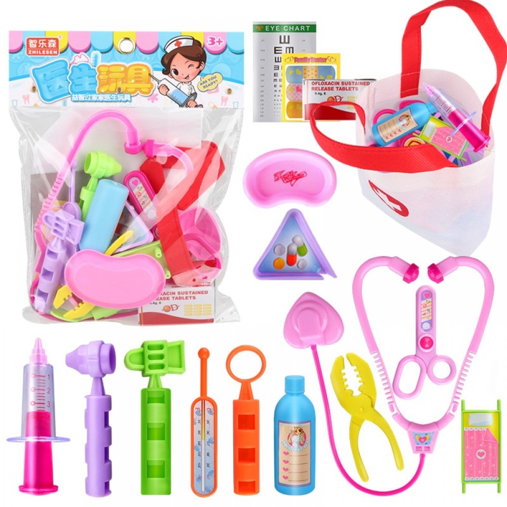 Childrens play house puzzle doctor toy set Boy girl simulation doctor role play doctor game