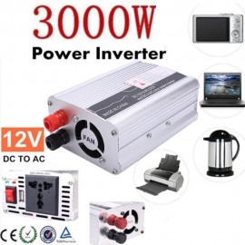 3000W Aluminium Alloy High Performance Portable Converter Car Inverter Power Inverter Adapter Automobile Vehicle Power Supply