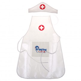 1 set (1 Clothing+1 Hat) doctor clothing toys Children play role play doctor for children nurse doctor performing Birthday gift
