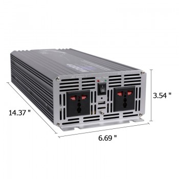 4000W Pure Sine Wave Car Power Inverter DC 12V/24V/48V TO AC 110V/220V For Solar/Wind/Car/Gas Power Converter Peak Power 8000W