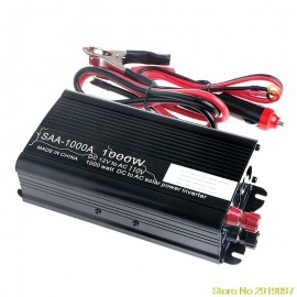 Solar Continuous Inverter 12V DC To 220V AC Modified Sine Wave Converter Car Inverter Power Switch On-board Charger