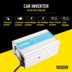 Vehemo Converter Inverter Car Inverter 12V DC To 110V/220V AC Aluminium Alloy Portable Vehicle Power Supply Adapter