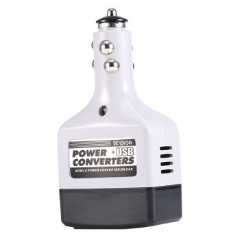Car Mobile Converter Inverter Adapter DC 12V/24V to AC 480V Charger Power + USB Vehicle Auto Mobile Converters With USB Charger