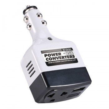 Car Mobile Converter Inverter Adapter DC 12V/24V to AC 480V Charger Power + USB Vehicle Auto Mobile Converters With USB Charger