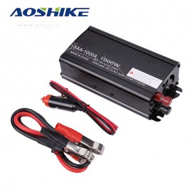 AOSHIKE 1000W Car Inverter 12V DC To 110V 220V AC Auto Power inversor voltage Converter transformer USB Car Charger
