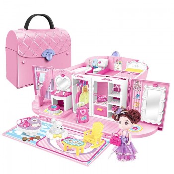 Finger Rock Kids Pretend Play Kitchen Toys Set Secure Lock Princess Handbag Kits With Light amp; Sound Christmas Gift Toys For Girl