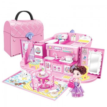 Finger Rock Kids Pretend Play Kitchen Toys Set Secure Lock Princess Handbag Kits With Light amp; Sound Christmas Gift Toys For Girl