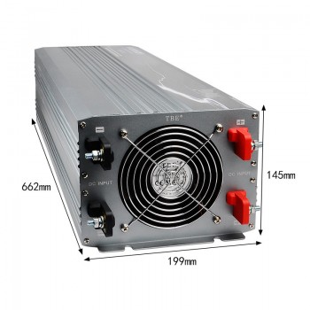 12000W Car Inverter Pure Sine Wave DC 12V/24V/48V to AC 220V Off-Gird Solar/Wind Power Inverter High Power Tools Converter + USB