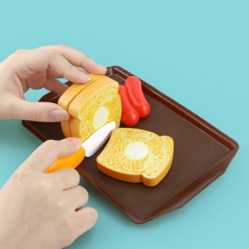 Children Kitchen Cutting Toys Pizza Hamburger Bread Fast Food Pretend Play Plastic Miniature Food Girls Kids Education Toy Gift