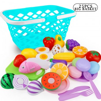 12-31PCS Cutting Fruit Vegetable Food Pretend Play Do House Toy Childrens Kitchen Kawaii Educational Toys Gift for Girl Kids