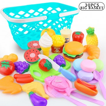 12-31PCS Cutting Fruit Vegetable Food Pretend Play Do House Toy Childrens Kitchen Kawaii Educational Toys Gift for Girl Kids