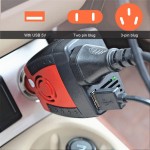 Car Power Inverter USB 2.1A 75w DC 12V AC 220V 50HZ Converter Adapter With Cigarette Lighter Car Charger For Phone Laptop