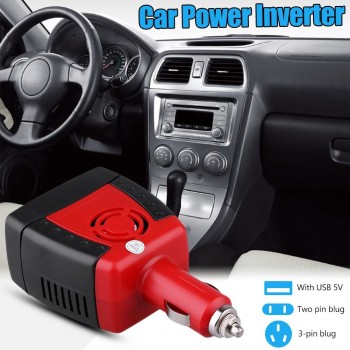 Car Power Inverter USB 2.1A 75w DC 12V AC 220V 50HZ Converter Adapter With Cigarette Lighter Car Charger For Phone Laptop