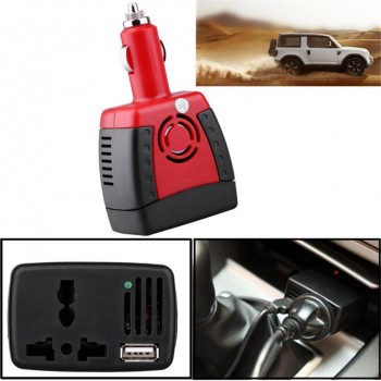 Car Power Inverter USB 2.1A 75w DC 12V AC 220V 50HZ Converter Adapter With Cigarette Lighter Car Charger For Phone Laptop