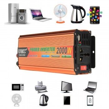 Car Inverter 12V 220V Peak- 600/1000/2000/4000W Power Inverter Voltage transformer inverter 12V-220V Power Supply Switch