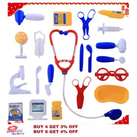 21 Pcs/set Doctor Kit Medical Equiment Tools for Children Playing Children Early Educational Toys for Children Girls Boys Gifts