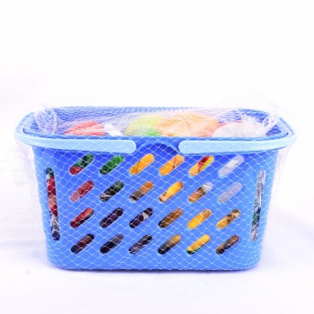 Surwish 23Pcs/Set Plastic Fruit Vegetables Cutting Toy Early Development and Education Toy for Baby - Color Random