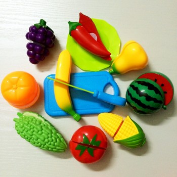 12PCS Children Kitchen Pretend Play Toys Cutting Fruit Vegetable Food Miniature Play Do House Education Toy Gift for Kid