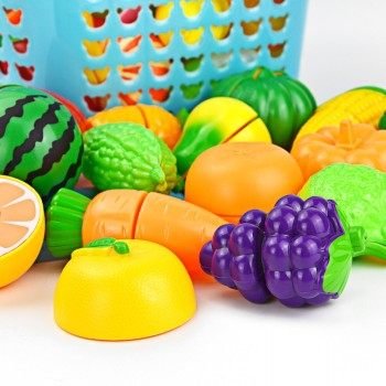 1PC DIY Pretend Play Toy Simulation Kitchen Food Vegetable Fruit Set Cooking Cutting Educational Toys Gifts For children Kids