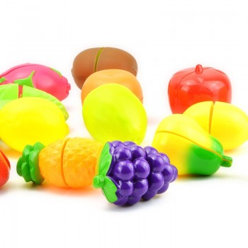 1PC DIY Pretend Play Toy Simulation Kitchen Food Vegetable Fruit Set Cooking Cutting Educational Toys Gifts For children Kids