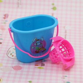 9Pcs Mini Pretend Play Mop Broom Toys Cute Kids Cleaning Furniture Tools Kit Lovely Doll House Clean Toys (Random Color)