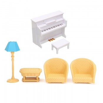 Sylvanian Families Furniture Toys Dollhouse Sofa Piano Table Miniature Furniture Sets Children Gift Toys