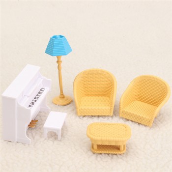 Sylvanian Families Furniture Toys Dollhouse Sofa Piano Table Miniature Furniture Sets Children Gift Toys