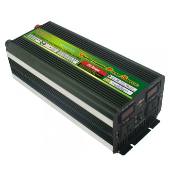 Free Shipping LCD display UPS inverter 3000W 6000W(peak)12v to 220v Inverter+Charger amp; UPS Quiet and Fast Charge power supply