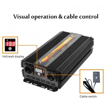 Solar Power Inverter 2500W Max 5000W DC 12V 220To 240V Modified Sine Wave Converter Power Supplies Sine Wave Converter Adapter