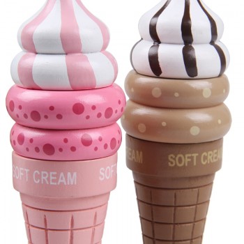 Kids Kitchen Toys Mother Garden Magnetic Toy Cute Simulation Strawberry Ice Cream Food Toys Children Play House Gift For Girls