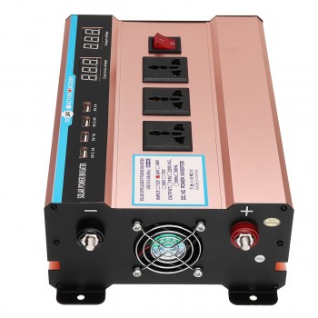 Voltage Transformer P EAK 6000W Car Solar Power Inverter DC 12/ 24V to AC 220V Sine Wave USB Converter Modified Sine Wave