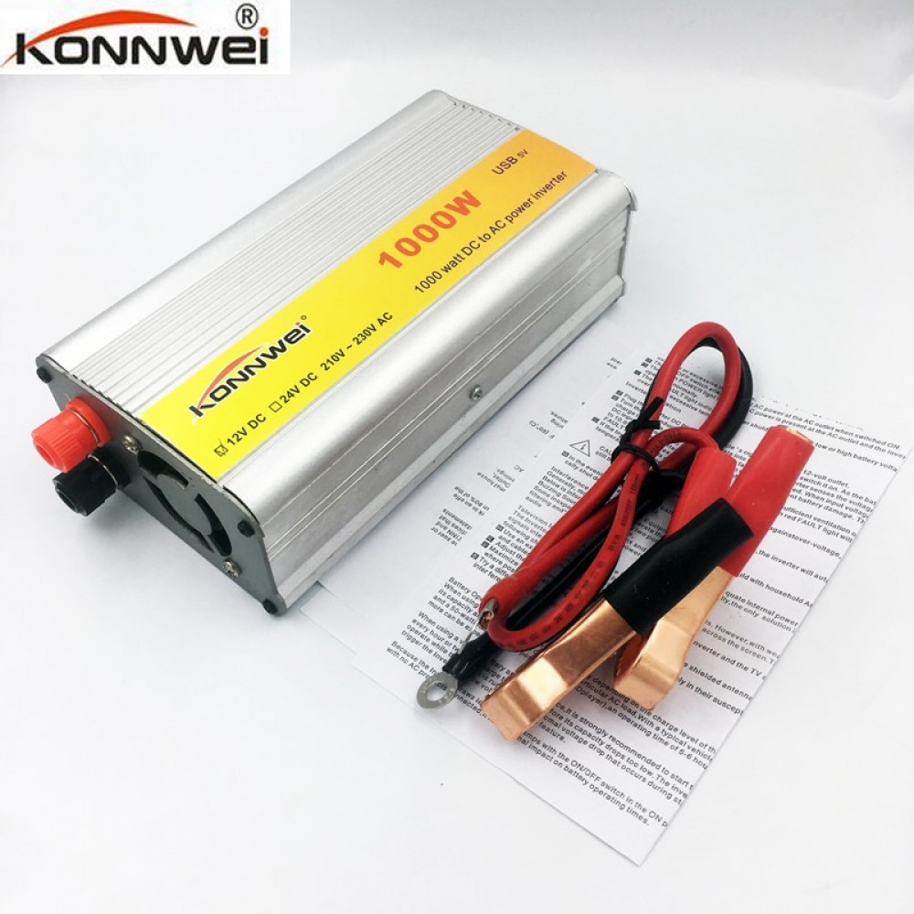 Professional 1000 W Car Inverter DC 12 V to AC 220 V Power Inverter Charger Transformer Vehicle Power Inverter Power Switch