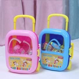 Huanger 23pcs Doctor Pretend Play Toys Luggage Juguetes for Child Medical Kid Baby Educational Box Light Role Gift Classic Toys