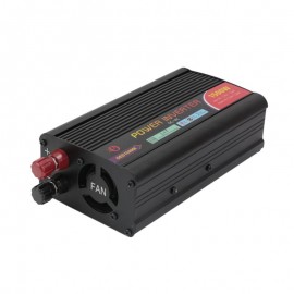1pc 1500W 800W 300W Car Power Inverter 12V To 110V DC To AC Converter Car Power Supply Adapter Converter Auto Power (Black)