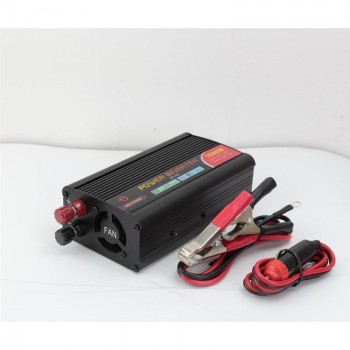 1pc 1500W 800W 300W Car Power Inverter 12V To 110V DC To AC Converter Car Power Supply Adapter Converter Auto Power (Black)