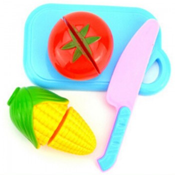 New 12Pcs/Set Safe Children Play House Toy Cut Fruit Plastic Vegetables Kitchen Classic Baby Kids Toys Pretend Educational Toys