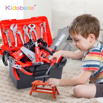 Kids Toolbox Kit Educational Toys Simulation Repair Tools Toys Drill Plastic Game Learning Engineering Tool Toys Gifts For Boy