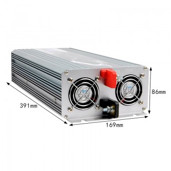 Power Inverter 4000W Pure Sine Wave Inverter DC 12V/24V/48V to AC 110/220V Car Converter Solar Power Inverter Peak Power 8000W