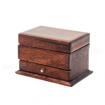 Odoria 1:12 Miniature Vintage Sewing Box with Needle Kit Dollhouse Decoration Accessories