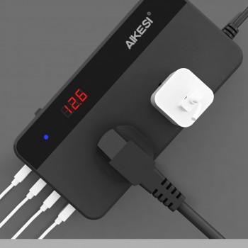 1pc Power Converter Car Inverter DC 12V To AC 110V 120W Converter With 2.4A 4-Ports USB Car Charger Adapter Digital Display