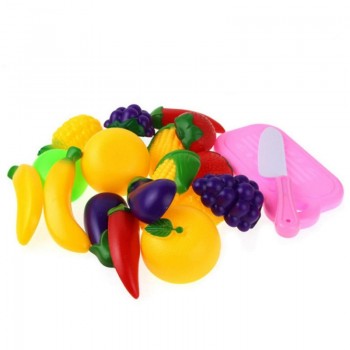 Hot 11PC Cutting Fruit Vegetable Pretend Play Children Kid Educational Toy Gift Nov03