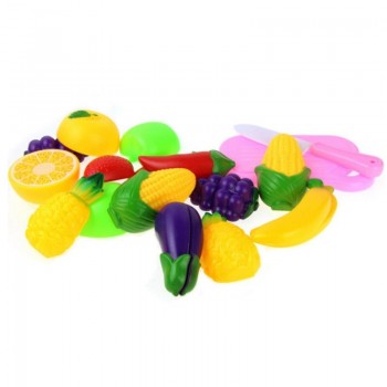 Hot 11PC Cutting Fruit Vegetable Pretend Play Children Kid Educational Toy Gift Nov03