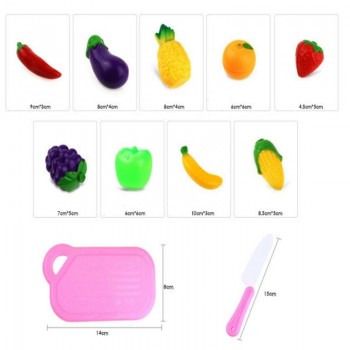Hot 11PC Cutting Fruit Vegetable Pretend Play Children Kid Educational Toy Gift Nov03