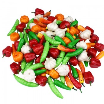 Children Pretend Role Play House Toy Mini Simulation Cutting Vegetable Pepper Pumpkin Garlic Pretend Play Educational Gift