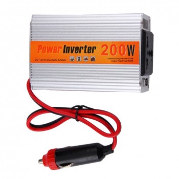 200W Car Inverter DC 12 V to AC 220 V Power Inverter Transformer Vehicle Power Inverter Converter Power Supply Switch Charger