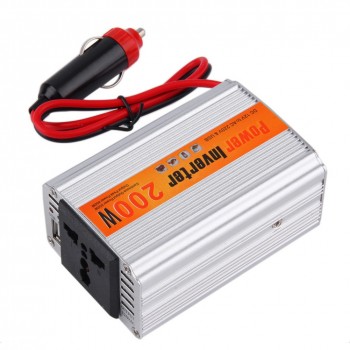 200W Car Inverter DC 12 V to AC 220 V Power Inverter Transformer Vehicle Power Inverter Converter Power Supply Switch Charger