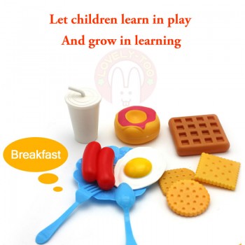 34pcs Childrens Kitchen Toys Cutting Fruit Vegetable Plastic Drink Food Kit Kat Pretend Play Early Education Toy For kids