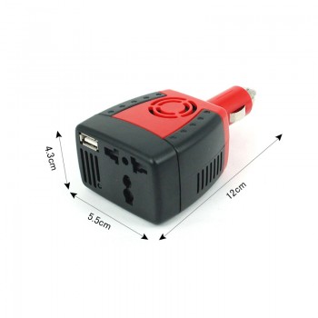 DC 12 V - AC 220 V Car inverter USB Power Supply Laptop Mobile Phone Charger Universal Socket 150W 2100mA Converter Transformer